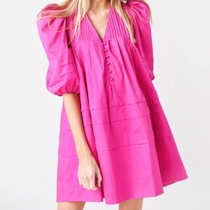 Hunter Bell Pink Jenkins Dress Sz S fits like M
